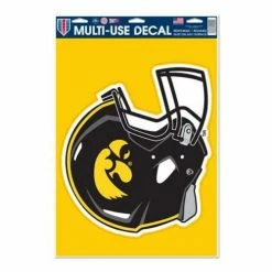 College Stickers & Decals Wincraft Iowa Hawkeyes Multi Cut Helmet 11"x17" Decal