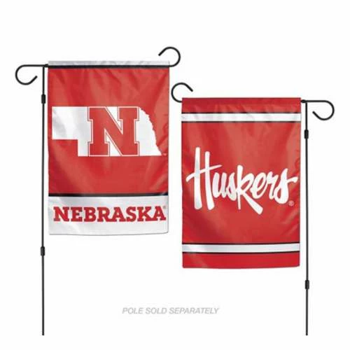 College Flags & Pennants Wincraft Nebraska Cornhuskers 12"x18" Garden Flag 3 College Flags & Pennants Wincraft Nebraska Cornhuskers 12"x18" Garden Flag