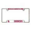 College License Plates & Frames Wincraft Oklahoma Sooners Metal License Plate Frame -Wincraft Sales Store unnamed file 228