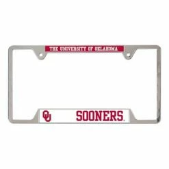 College License Plates & Frames Wincraft Oklahoma Sooners Metal License Plate Frame