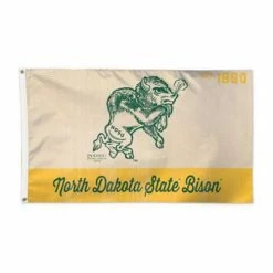 College Flags & Pennants Wincraft North Dakota State Bison 3'x5' Deluxe Retro Flag