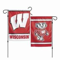 College Flags & Pennants Wincraft Wisconsin Badgers 12"x18" Garden Flag