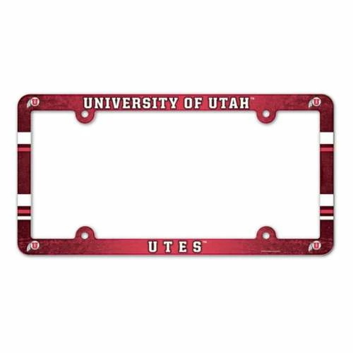 College License Plates & Frames Wincraft Utah Utes Plastic License Plate Frame 3 College License Plates & Frames Wincraft Utah Utes Plastic License Plate Frame