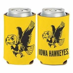 College Can Coolers Wincraft Iowa Hawkeyes Retro Bird Can Cooler