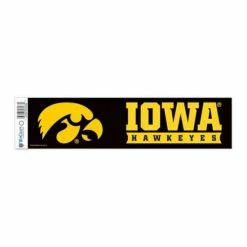 College Stickers & Decals Wincraft Iowa Hawkeyes 3x12 Bumper Sticker