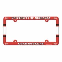 College License Plates & Frames Wincraft Nebraska Cornhuskers Plastic License Plate Frame