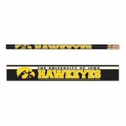 College Home Accents Wincraft Iowa Hawkeyes 6 Pack Pencils
