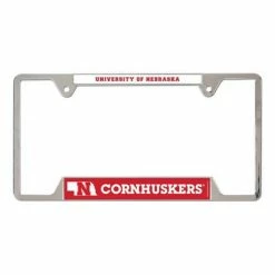 College License Plates & Frames Wincraft Nebraska Cornhuskers W/State Logo Metal License Plate Frame