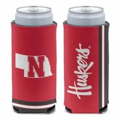 College Can Coolers Wincraft Nebraska Cornhuskers Slim Can Cooler
