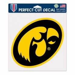 College Stickers & Decals Wincraft Iowa Hawkeyes 8"x8" Perfect Cut Decal