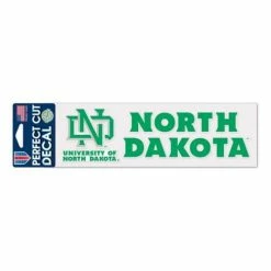College Stickers & Decals Wincraft North Dakota Fighting Hawks 3X10 Perfect Cut Decal