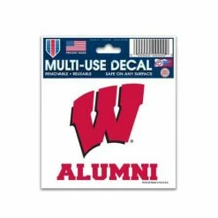 College Stickers & Decals Wincraft Wisconsin Badgers Alumni 3"x4" Decal