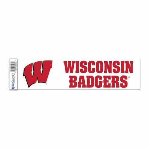 College Stickers & Decals Wincraft Wisconsin Badgers 3x12 Bumper Sticker 3 College Stickers & Decals Wincraft Wisconsin Badgers 3x12 Bumper Sticker