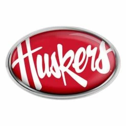 College Car Flags & Magnets Wincraft Nebraska Cornhuskers 7" Auto Emblem