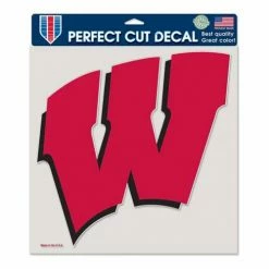 College Stickers & Decals Wincraft Wisconsin Badgers 8"x8" Perfect Cut Decal
