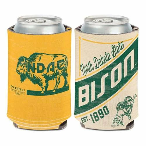 College Can Coolers Wincraft North Dakota State Bison Retro Can Cooler 3 College Can Coolers Wincraft North Dakota State Bison Retro Can Cooler
