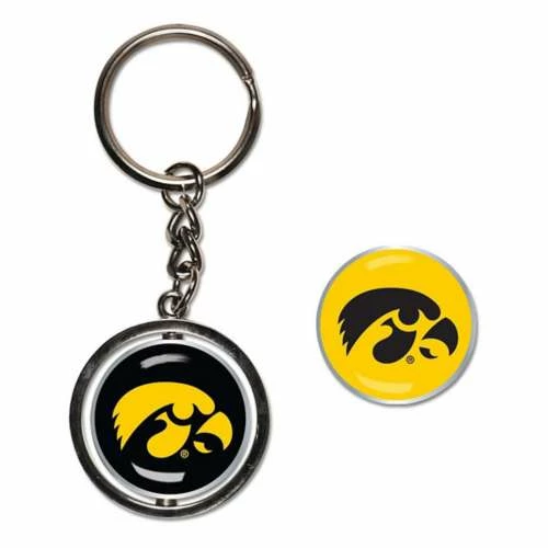 College Keychains & Lanyards Wincraft Iowa Hawkeyes Spinner Keyring 3 College Keychains & Lanyards Wincraft Iowa Hawkeyes Spinner Keyring