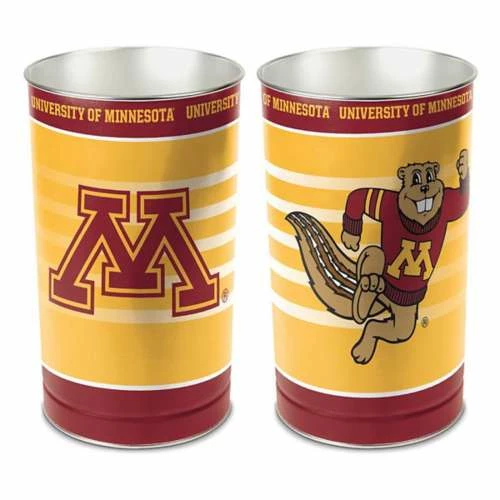 College Home Accents Wincraft Minnesota Golden Gophers Trash Can 3 College Home Accents Wincraft Minnesota Golden Gophers Trash Can