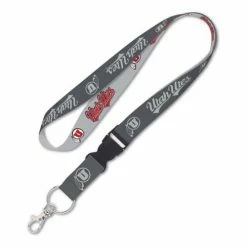 College Keychains & Lanyards Wincraft Utah Utes Charcoal Lanyard