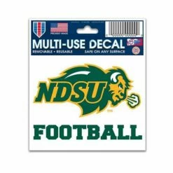 College Stickers & Decals Wincraft North Dakota State Bison Football 3"x4" Decal