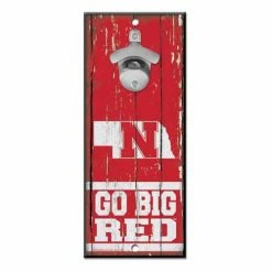 College Wall Decor & Signs Wincraft Nebraska Cornhuskers Bottle Opener Sign