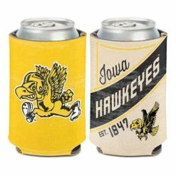 College Can Coolers Wincraft Iowa Hawkeyes Retro Can Cooler