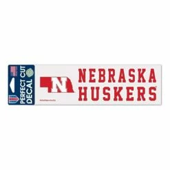 College Stickers & Decals Wincraft Nebraska Cornhuskers 3X10 Perfect Cut Decal