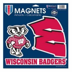 College Stickers & Decals Wincraft Wisconsin Badgers 11"x11" Magnet