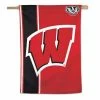 College Flags & Pennants Wincraft Wisconsin Badgers 28"x40" Vertical Stripe Banner -Wincraft Sales Store unnamed file 474