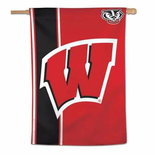 College Flags & Pennants Wincraft Wisconsin Badgers 28"x40" Vertical Stripe Banner 3 College Flags & Pennants Wincraft Wisconsin Badgers 28"x40" Vertical Stripe Banner