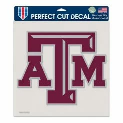 College Stickers & Decals Wincraft Texas A&M Aggies 8"x8" Perfect Cut Decal