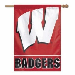 College Flags & Pennants Wincraft Wisconsin Badgers 28"x40" Vertical Flag
