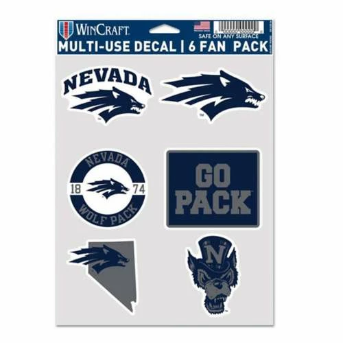 College Stickers & Decals Wincraft Nevada Wolf Pack Multifan 6pk Decals 3 College Stickers & Decals Wincraft Nevada Wolf Pack Multifan 6pk Decals