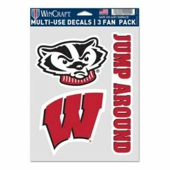 College Stickers & Decals Wincraft Wisconsin Badgers Fan Decal