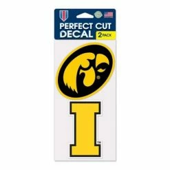 College Stickers & Decals Wincraft Iowa Hawkeyes 4X8 Perfect Cut Decal