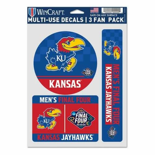 College Stickers & Decals Wincraft Kansas Jayhawks 2022 Final Four 3pk Decals 3 College Stickers & Decals Wincraft Kansas Jayhawks 2022 Final Four 3pk Decals
