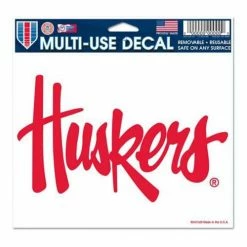 College Stickers & Decals Wincraft Nebraska Cornhuskers Ultra 5"x6" Decal
