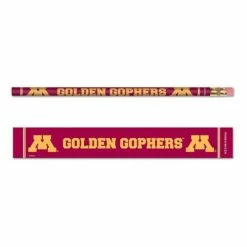 College Home Accents Wincraft Minnesota Golden Gophers 6 Pack Pencils