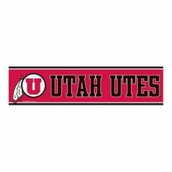 College Stickers & Decals Wincraft Utah Utes 3x12 Bumper Sticker
