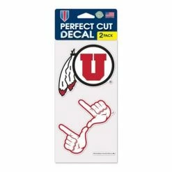 College Stickers & Decals Wincraft Utah Utes 4X8 Perfect Cut Decal