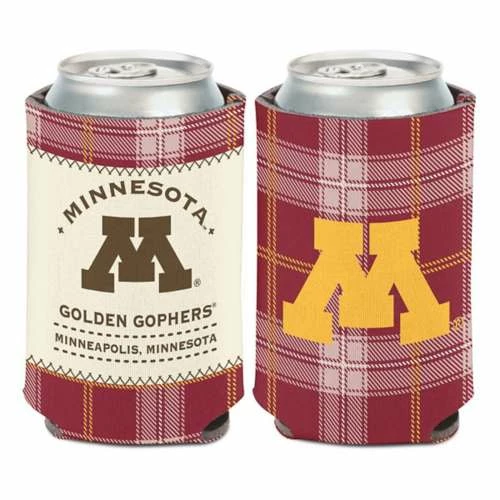 College Can Coolers Wincraft Minnesota Golden Gophers Plaid Patch Can Cooler 3 College Can Coolers Wincraft Minnesota Golden Gophers Plaid Patch Can Cooler
