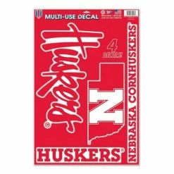 College Stickers & Decals Wincraft Nebraska Cornhuskers 11X17 Decal