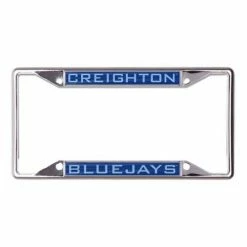 College License Plates & Frames Wincraft Creighton Bluejays Chromed Metal License Plate Frame