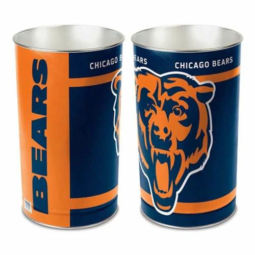 NFL Home Accents Wincraft Chicago Bears Trash Can 3 NFL Home Accents Wincraft Chicago Bears Trash Can