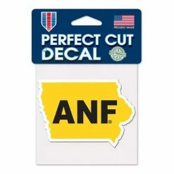 College Stickers & Decals Wincraft Iowa Hawkeyes America Needs Farmers 4X4 Perfect Cut Decal