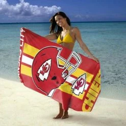 NFL Swimwear Accessories Wincraft Kansas City Chiefs Fiber Beach Towel