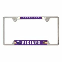 NFL License Plates & Frames Wincraft Minnesota Vikings Metal License Plate Frame