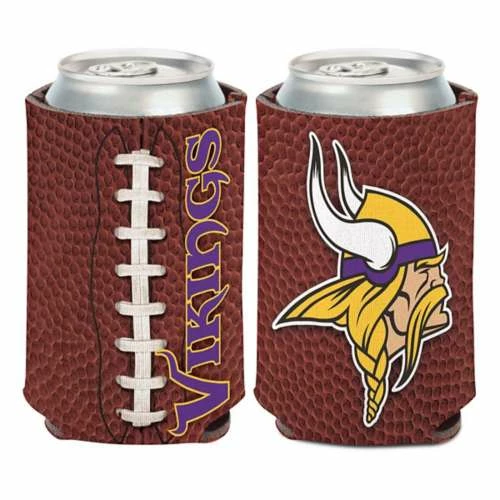 NFL Can Coolers Wincraft Minnesota Vikings Football Can Cooler 3 NFL Can Coolers Wincraft Minnesota Vikings Football Can Cooler