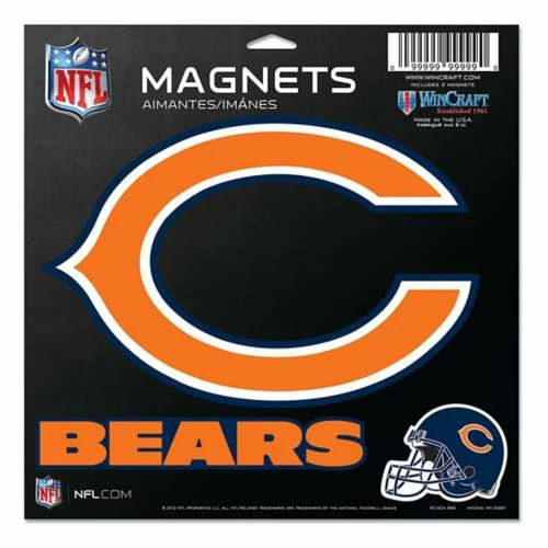 NFL Stickers & Decals Wincraft Chicago Bears Magnet 3 NFL Stickers & Decals Wincraft Chicago Bears Magnet