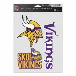 NFL Stickers & Decals Wincraft Minnesota Vikings Fan Decal